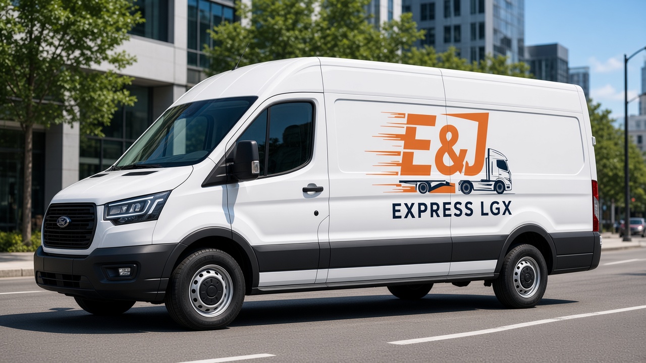 Cargo van ready for dispatch