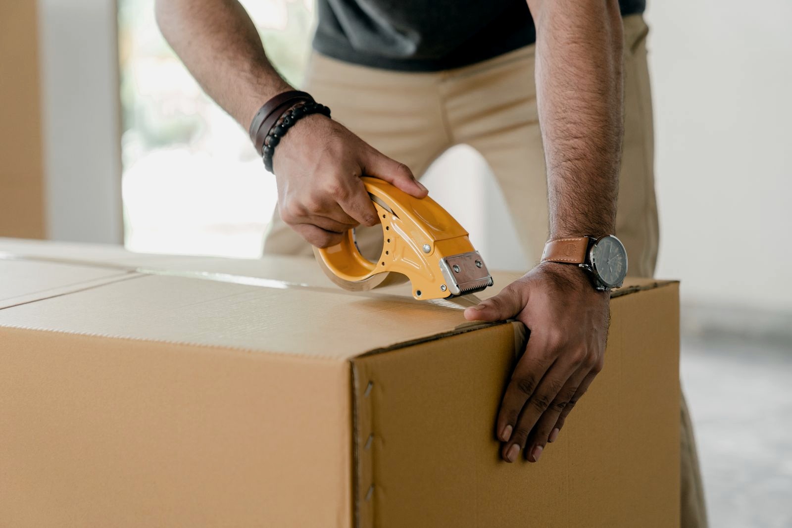 Shipment being prepared for dispatch